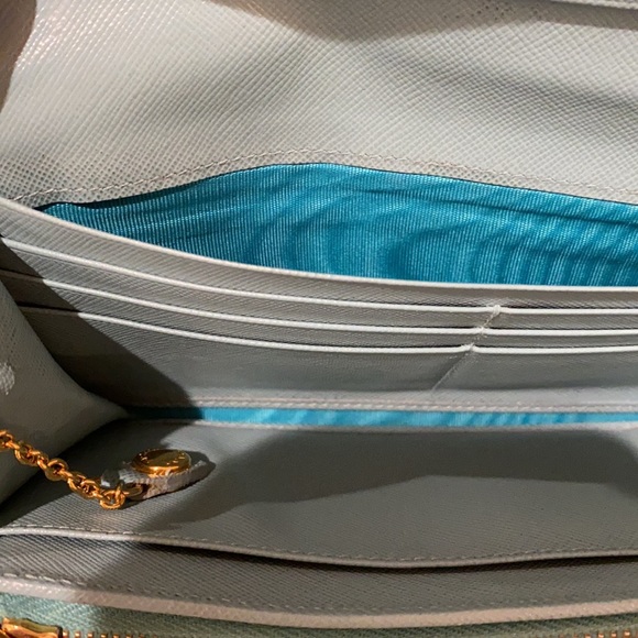 Prada wallet with pocket chain Aquamarine - Picture 4 of 8